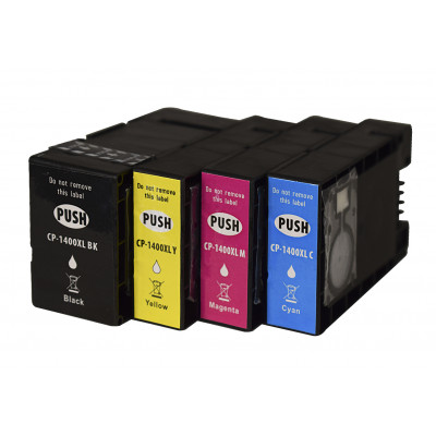 Комплект картриджей  PGI-1400XL (Bk, C, M, Y) для  Canon MAXIFY MB2050/MB2350/MB2040/MB2340 (Hi-Black)