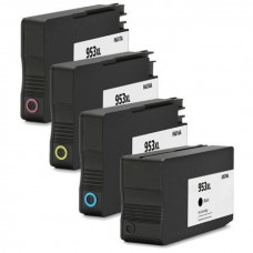Комплект струйных картриджей для HP Officejet Pro 8710 / 8715 / 8720 / 8730 / 8210 / 8725 (Hi-Black Ink), 4 штуки (Bk, C, M, Y) № 953XL